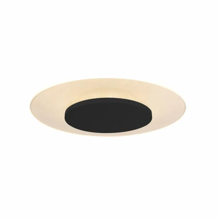 Luminaires Steinhauer Éclairage Led|Plafonnier Steinhauer Lido LED Noir, 1 lumière