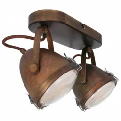 Luminaires Steinhauer Spots Et Projecteurs|Plafonnier Steinhauer MEXLITE Brun, 2 lumières