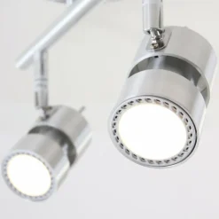 Luminaires Steinhauer Éclairage Led|Plafonnier Steinhauer Natasja LED Acier inoxydable, 2 lumières