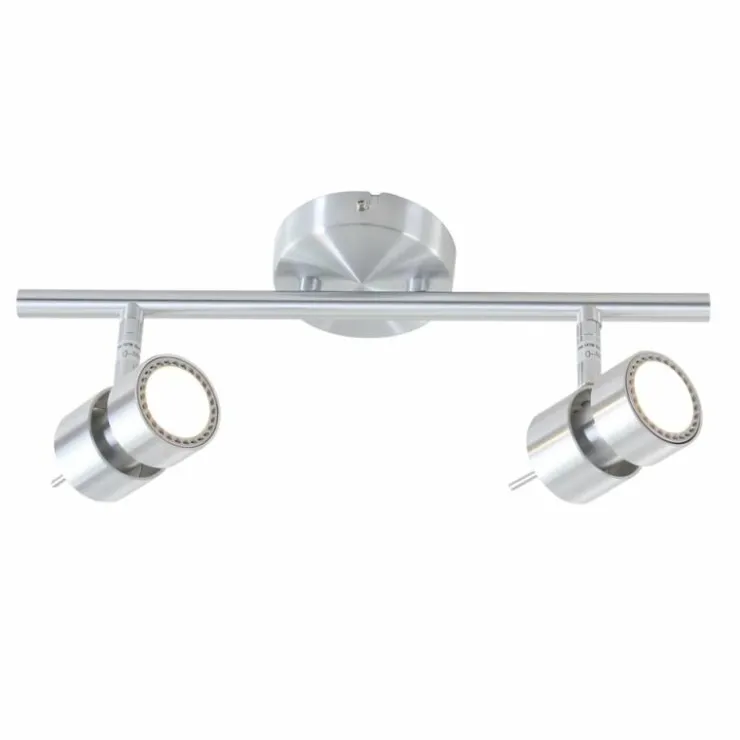Luminaires Steinhauer Éclairage Led|Plafonnier Steinhauer Natasja LED Acier inoxydable, 2 lumières