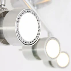 Luminaires Steinhauer Éclairage Led|Plafonnier Steinhauer Natasja LED Acier inoxydable, 3 lumières