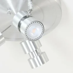 Luminaires Steinhauer Éclairage Led|Plafonnier Steinhauer Natasja LED Acier inoxydable, 3 lumières