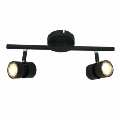 Luminaires Steinhauer Éclairage Led|Plafonnier Steinhauer Natasja LED Noir, 2 lumières