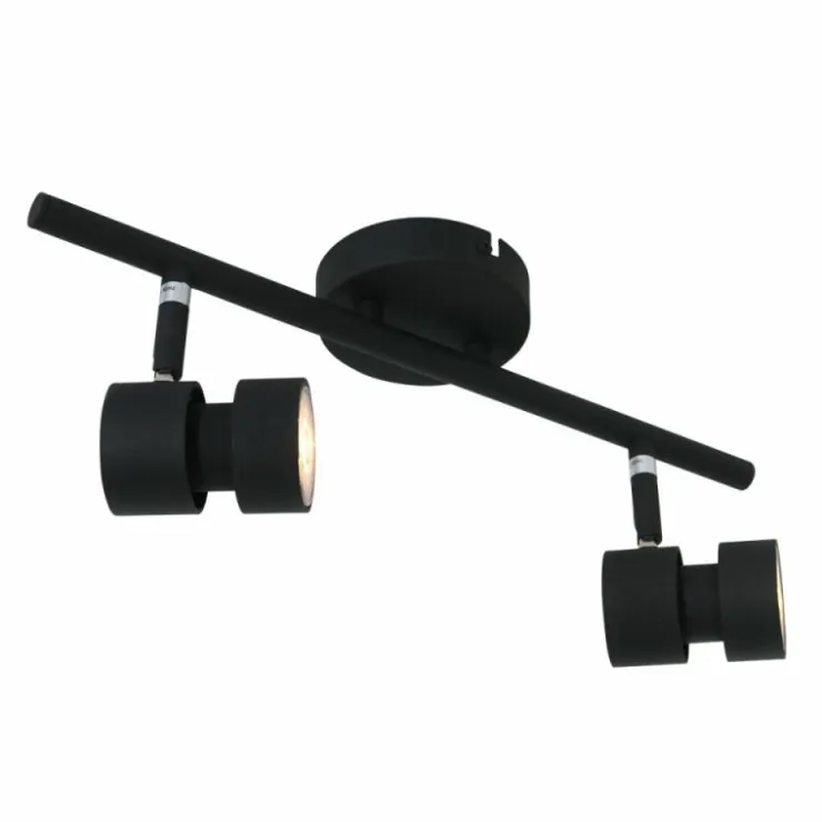 Luminaires Steinhauer Éclairage Led|Plafonnier Steinhauer Natasja LED Noir, 2 lumières