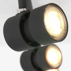 Luminaires Steinhauer Éclairage Led|Plafonnier Steinhauer Natasja LED Noir, 4 lumières