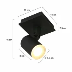 Luminaires Steinhauer Spots Et Projecteurs|Plafonnier Steinhauer Points noirs LED Noir, 1 lumière