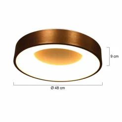 Luminaires Steinhauer Éclairage Led|Plafonnier Steinhauer Ringlede Bronze, 1 lumière