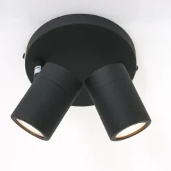 Luminaires Steinhauer Éclairage Led|Plafonnier Steinhauer Upround LED Noir, 2 lumières