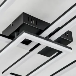 Plafonnier Taleta LED Noir, 1 lumière, Télécommandes