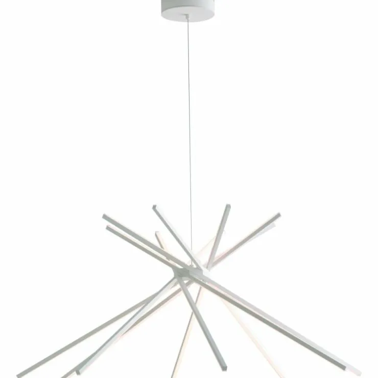 Luce Design Éclairage Led|Plafonnier Teles LED Blanc, 8 lumières
