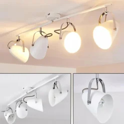 hofstein Spots Et Projecteurs|Plafonnier Tihila Blanc, 4 lumières