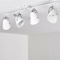 hofstein Spots Et Projecteurs|Plafonnier Tihila Blanc, 4 lumières