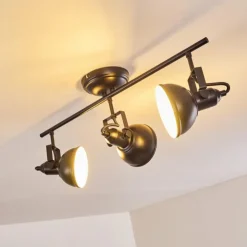 hofstein Spots Et Projecteurs|Plafonnier Tina Noir, 3 lumières
