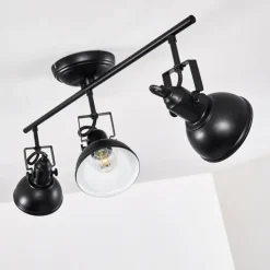 hofstein Spots Et Projecteurs|Plafonnier Tina Noir, 3 lumières