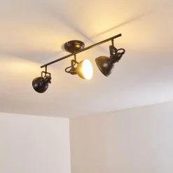 hofstein Spots Et Projecteurs|Plafonnier Tina Noir, 3 lumières