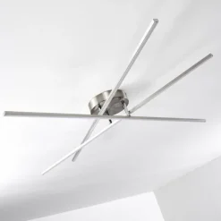 hofstein Éclairage Led|Plafonnier Tornio LED Nickel mat, 3 lumières
