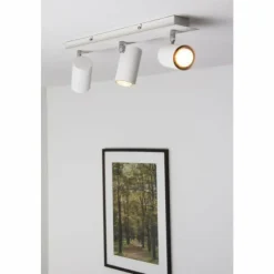 Luminaires Trio Spots Et Projecteurs|Plafonnier Trio 8024 Blanc, 3 lumières
