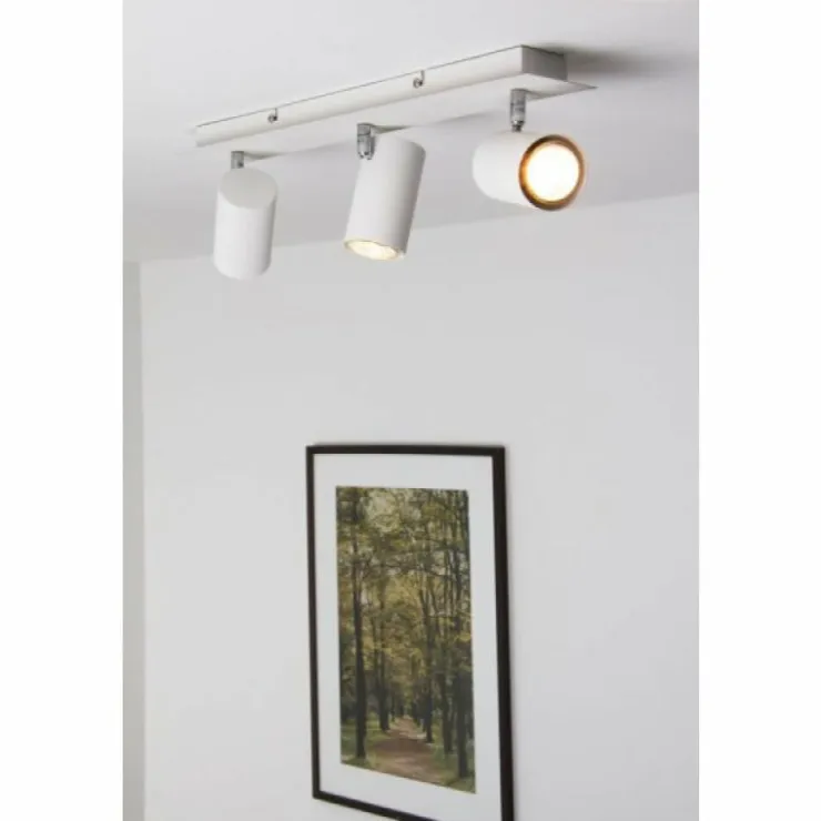 Luminaires Trio Spots Et Projecteurs|Plafonnier Trio 8024 Blanc, 3 lumières