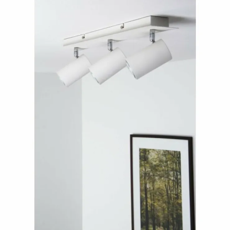 Luminaires Trio Spots Et Projecteurs|Plafonnier Trio 8024 Blanc, 3 lumières