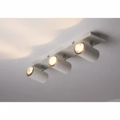 Luminaires Trio Spots Et Projecteurs|Plafonnier Trio 8024 Blanc, 3 lumières