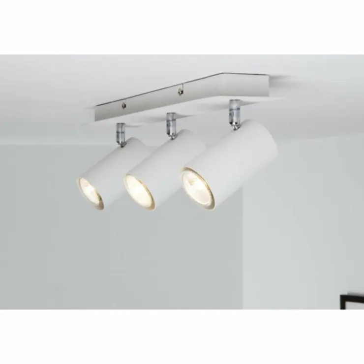 Luminaires Trio Spots Et Projecteurs|Plafonnier Trio 8024 Blanc, 3 lumières