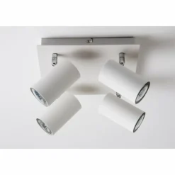 Luminaires Trio Spots Et Projecteurs|Plafonnier Trio 8024 Blanc, 4 lumières