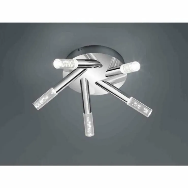 Luminaires Trio Éclairage Led|Plafonnier Trio 2824 LED Chrome, 5 lumières