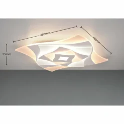 Luminaires Trio Éclairage Led|Plafonnier Trio AKITA LED Blanc, 1 lumière, Télécommandes