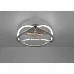 Luminaires Trio Éclairage Led|Plafonnier Trio Charivari LED Nickel mat, 1 lumière