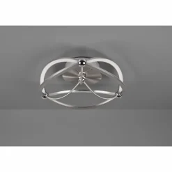 Luminaires Trio Éclairage Led|Plafonnier Trio Charivari LED Nickel mat, 1 lumière