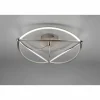 Luminaires Trio Éclairage Led|Plafonnier Trio Charivari LED Nickel mat, 1 lumière