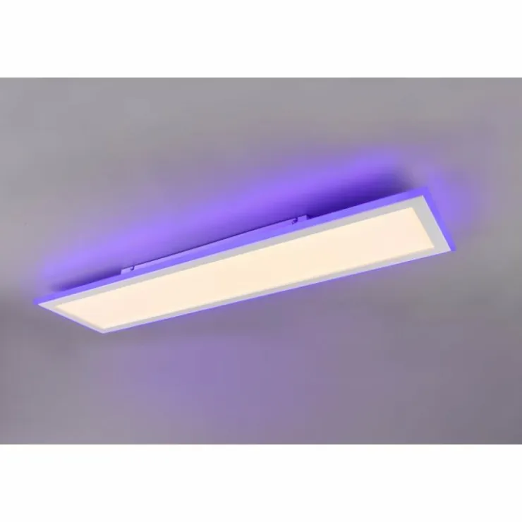 Luminaires Trio Éclairage Led|Plafonnier Trio Columbia LED Blanc, 1 lumière, Télécommandes, Changeur de couleurs