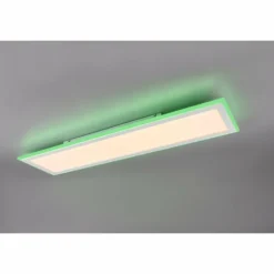 Luminaires Trio Éclairage Led|Plafonnier Trio Columbia LED Blanc, 1 lumière, Télécommandes, Changeur de couleurs
