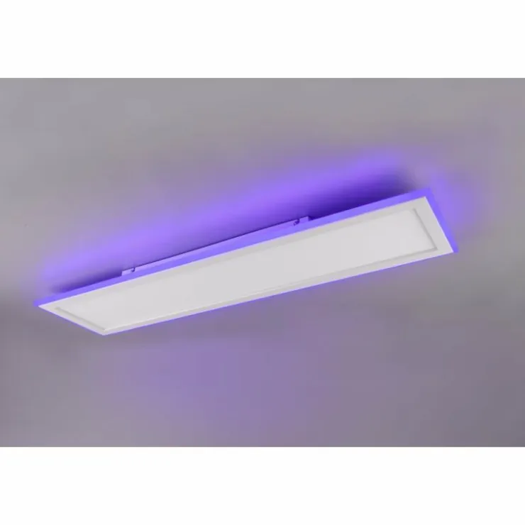 Luminaires Trio Éclairage Led|Plafonnier Trio Columbia LED Blanc, 1 lumière, Télécommandes, Changeur de couleurs