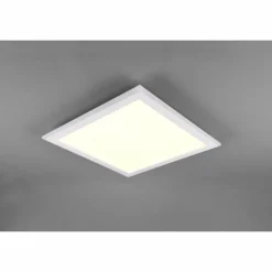 Luminaires Trio Éclairage Led|Plafonnier Trio Columbia LED Blanc, 1 lumière, Télécommandes, Changeur de couleurs
