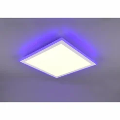 Luminaires Trio Éclairage Led|Plafonnier Trio Columbia LED Blanc, 1 lumière, Télécommandes, Changeur de couleurs