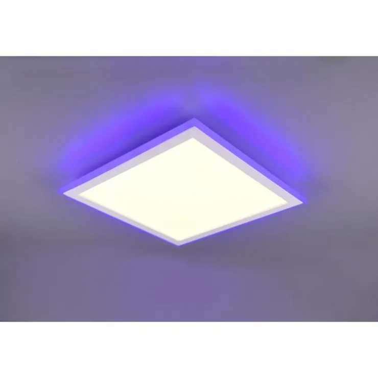 Luminaires Trio Éclairage Led|Plafonnier Trio Columbia LED Blanc, 1 lumière, Télécommandes, Changeur de couleurs
