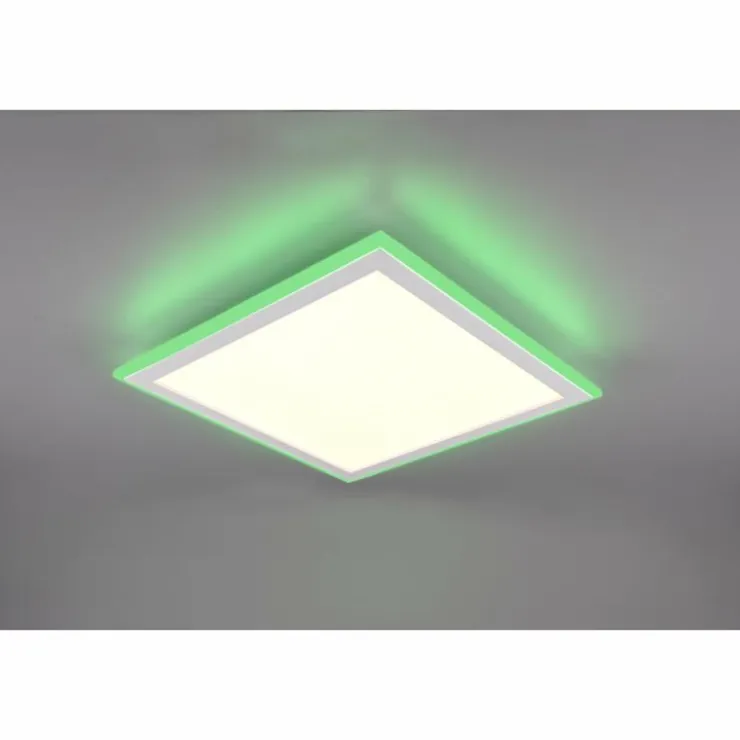 Luminaires Trio Éclairage Led|Plafonnier Trio Columbia LED Blanc, 1 lumière, Télécommandes, Changeur de couleurs
