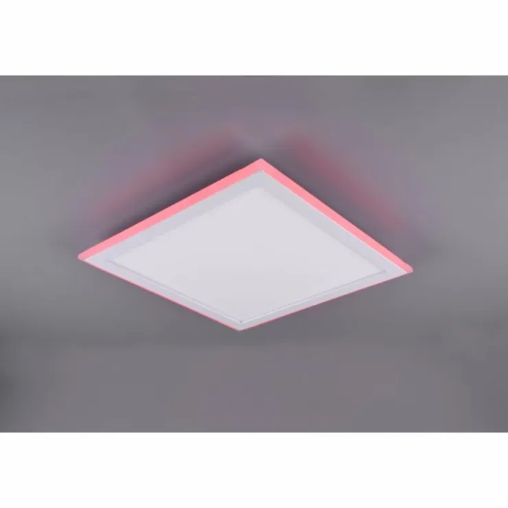 Luminaires Trio Éclairage Led|Plafonnier Trio Columbia LED Blanc, 1 lumière, Télécommandes, Changeur de couleurs