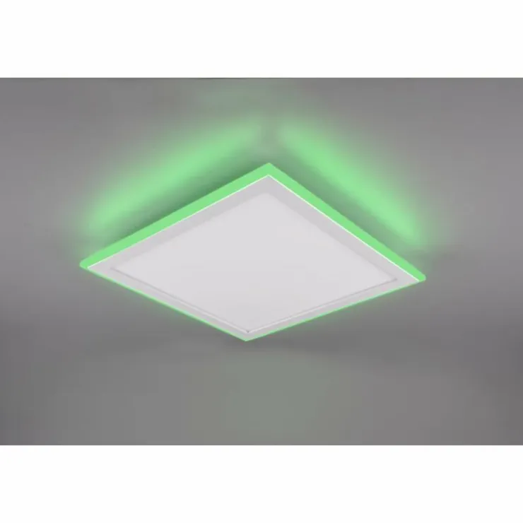 Luminaires Trio Éclairage Led|Plafonnier Trio Columbia LED Blanc, 1 lumière, Télécommandes, Changeur de couleurs