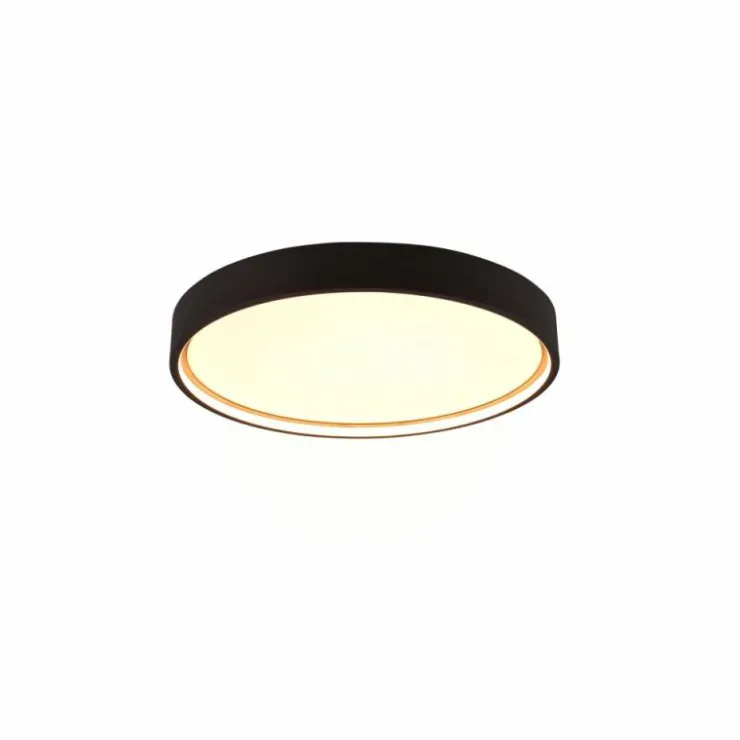 Luminaires Trio Éclairage Led|Plafonnier Trio DOHA LED Noir, 1 lumière