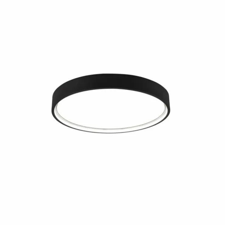 Luminaires Trio Éclairage Led|Plafonnier Trio DOHA LED Noir, 1 lumière