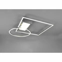 Luminaires Trio Éclairage Led|Plafonnier Trio Downey LED Nickel mat, 1 lumière, Télécommandes