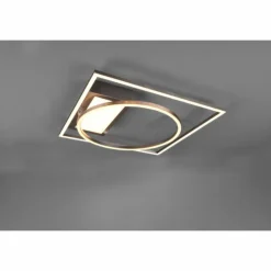Luminaires Trio Éclairage Led|Plafonnier Trio Downey LED Nickel mat, 1 lumière, Télécommandes