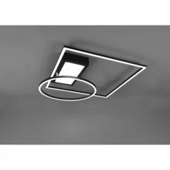 Luminaires Trio Éclairage Led|Plafonnier Trio Downey LED Noir, 1 lumière, Télécommandes