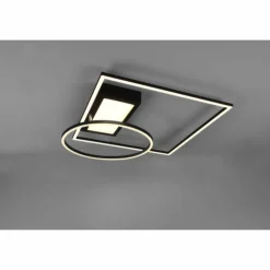 Luminaires Trio Éclairage Led|Plafonnier Trio Downey LED Noir, 1 lumière, Télécommandes
