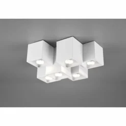 Luminaires Trio Plafonniers|Plafonnier Trio Fernando Blanc, 6 lumières