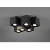 Luminaires Trio Plafonniers|Plafonnier Trio Fernando Noir, 6 lumières