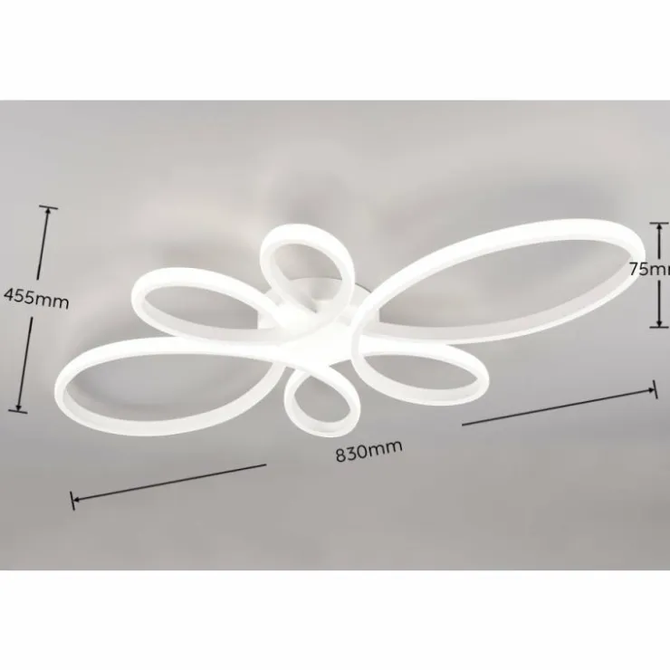 Luminaires Trio Éclairage Led|Plafonnier Trio FLY LED Blanc, 1 lumière