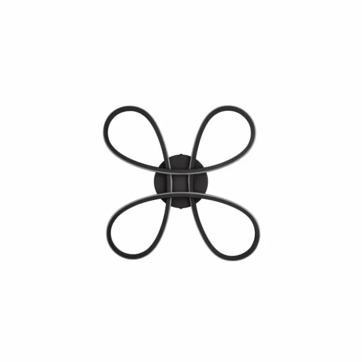 Luminaires Trio Éclairage Led|Plafonnier Trio FLY LED Noir, 1 lumière